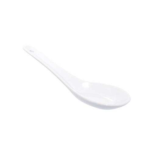 Mini cuchara porcelana blanca 130x43mm A45mm - 6Uds