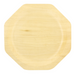 Plato de madera octogonal SCANDINAVIE 260x220mm - 10Uds