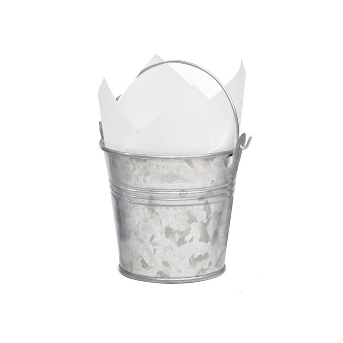 Seau en métal avec anse   H75mm 200ml-144Pcs