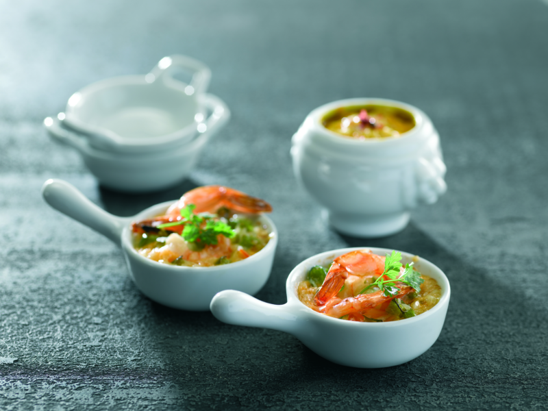 Mini plat carré en porcelaine blanc  101x101mm H23mm-24Pcs