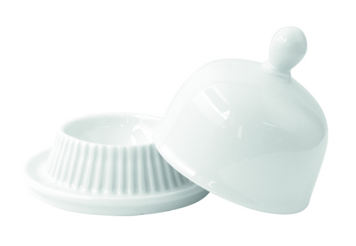Mini campana de porcelana blanca A80mm - 4Uds