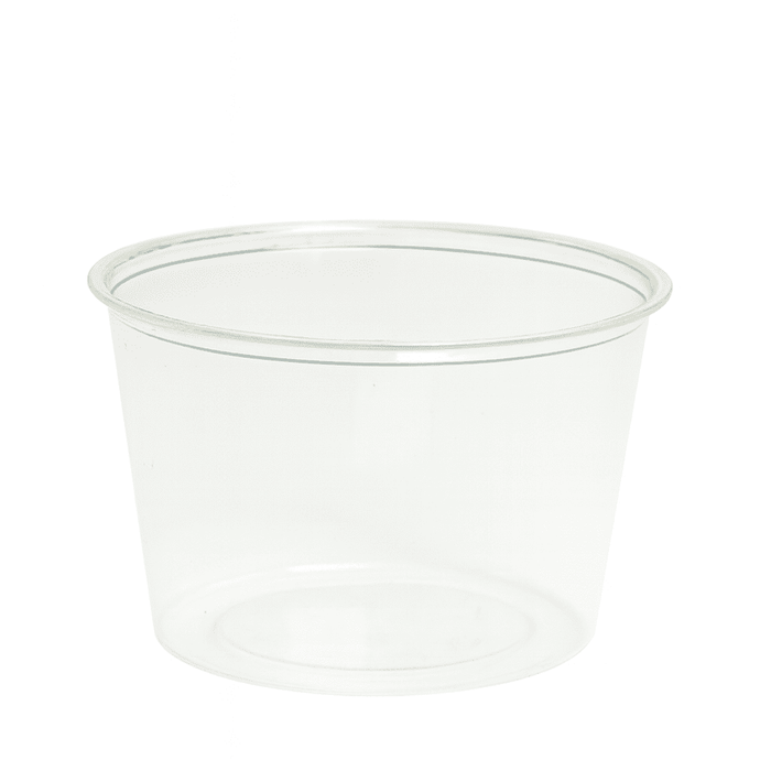 Pot rond PLA transparent   H50mm 120ml - 2000Pcs