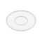 Couvercle transparent plat et rond en plastique PS  H2mm-240Pcs