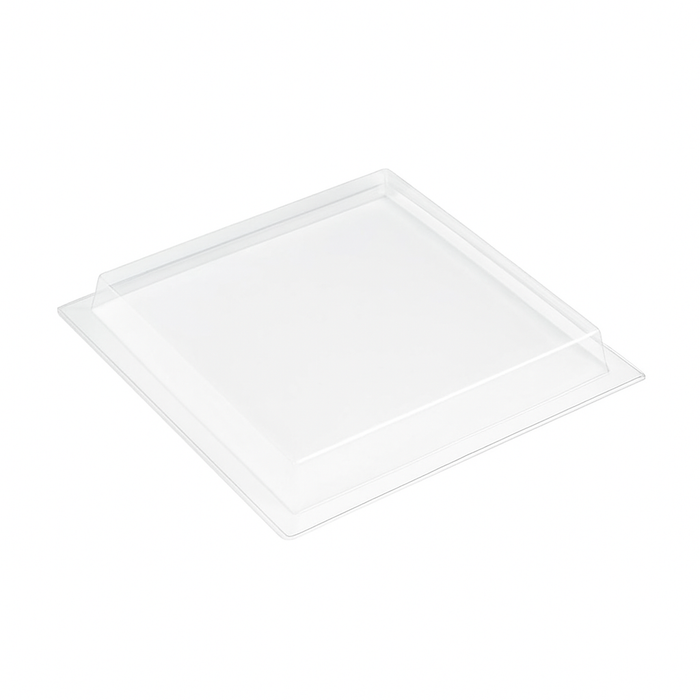 Couvercle plat transparent en plastique PET 275x265mm H33mm-200Pcs