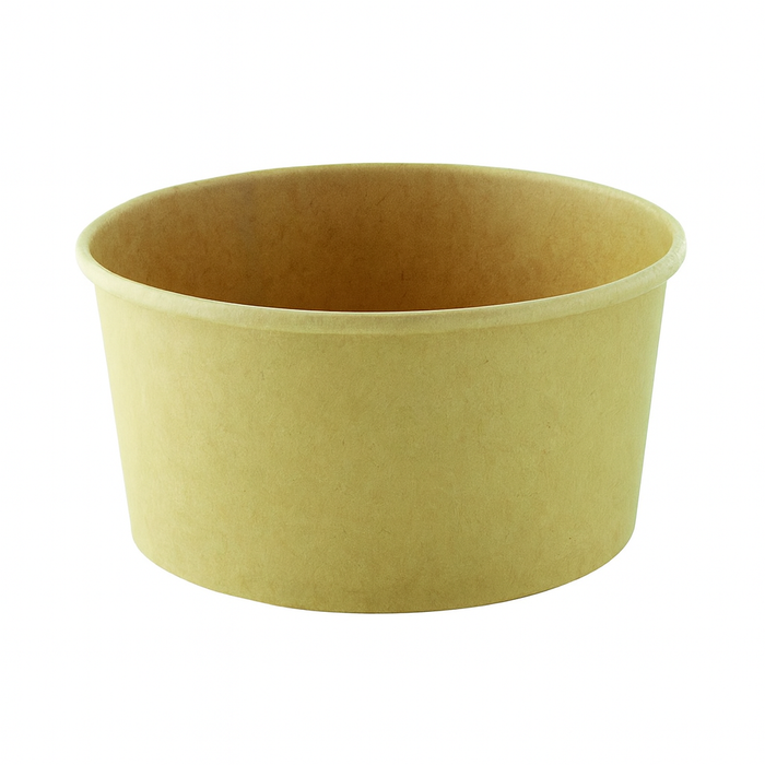 Saladier rond en carton kraft double PE "Buckaty"   H50mm 880ml-360Pcs