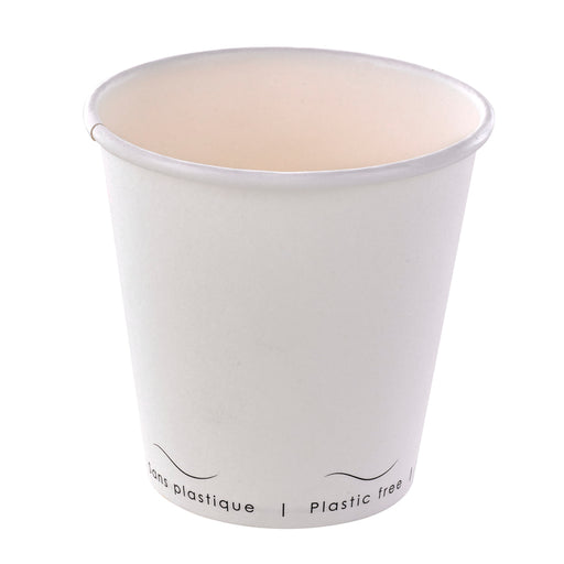 Gobelet Eden blanc en carton sans plastique, Waterbased  H86mm 300ml-1000Pcs