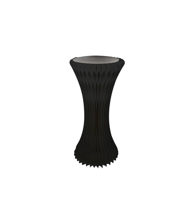 TOUR NOIR ILLUMINÉ ET PLIABLE AVEC PLATEAU EN ACRYLIQUE DIA 2PCS